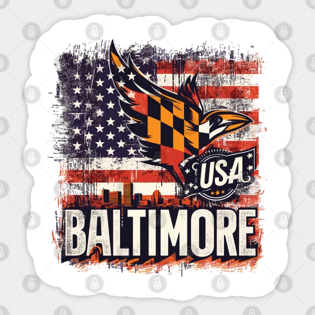 Baltimore City Sticker by Vehicles-Art